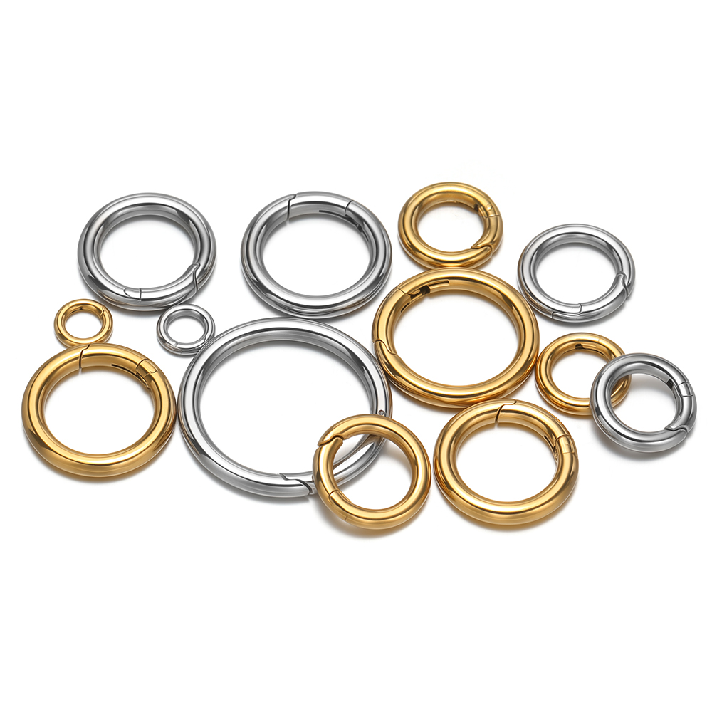 2Pcs/Lot Round Spring Clasps S - Jewelry Making Gold 评论和价格