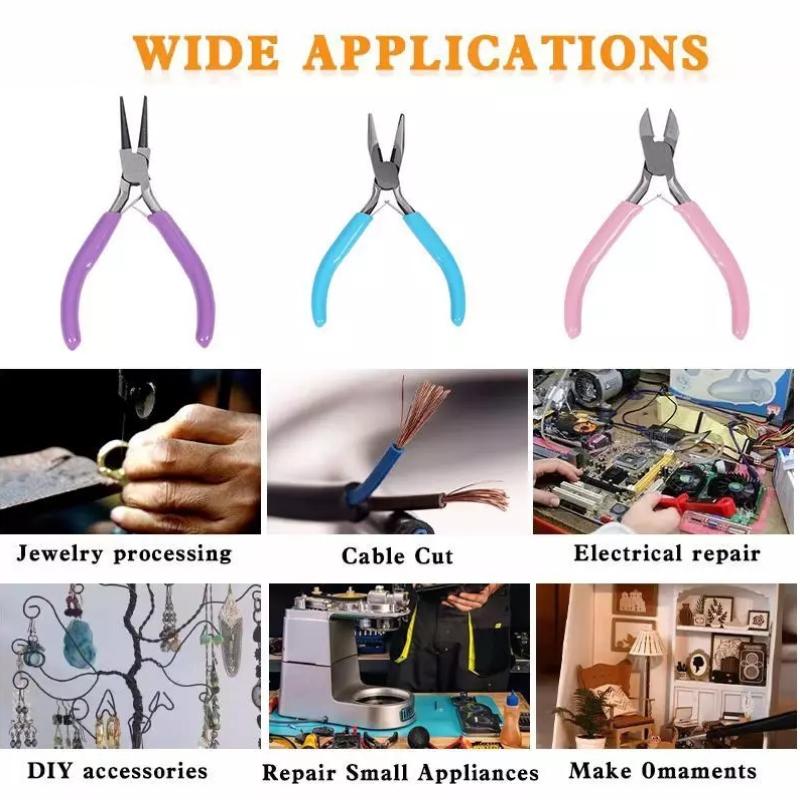 【L】1/3PCS Jewelry Making Plier - Jewelry Making Needle Nose Pliers 评论和价格
