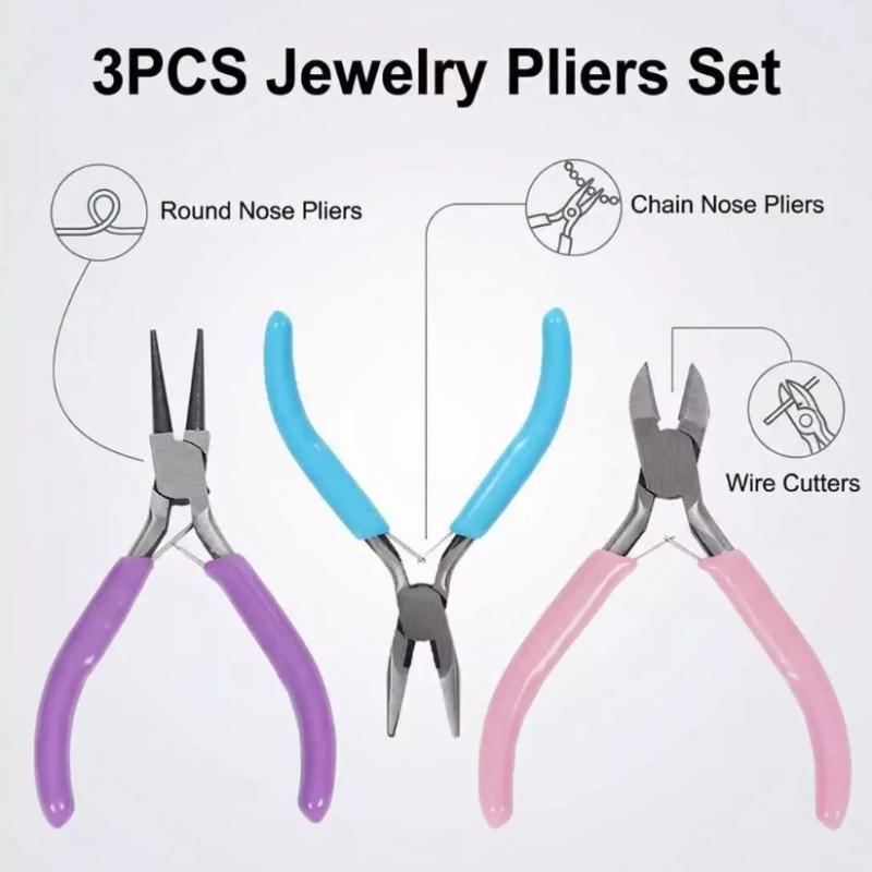 【L】1/3PCS Jewelry Making Plier - Jewelry Making Needle Nose Pliers 评论和价格