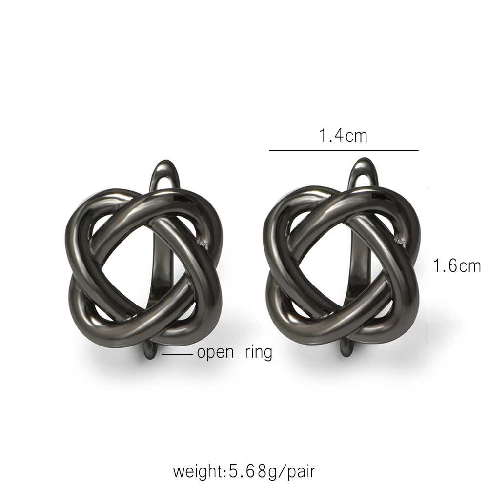 YANASI 1 Pair Gun Black  Brass - Jewelry Making Gold 评论和价格