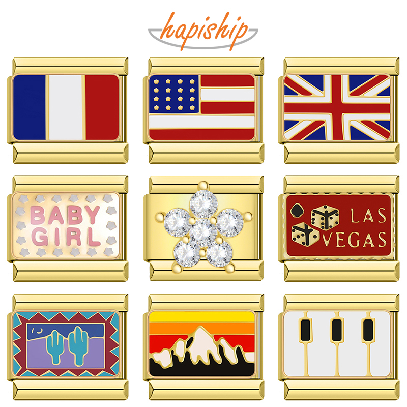 Hapiship Fashion National Flag - Jewelry Making 3 Year Old 评论和价格