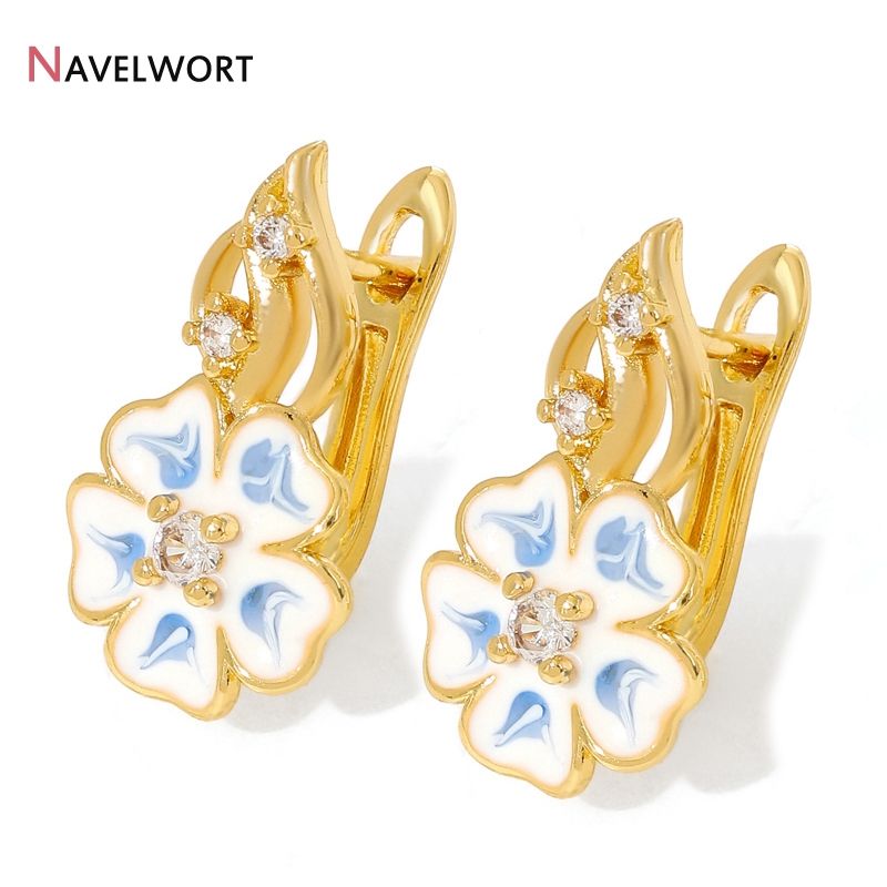 18K Gold Plated Brass With Zir - Jewelry Making Gold 评论和价格