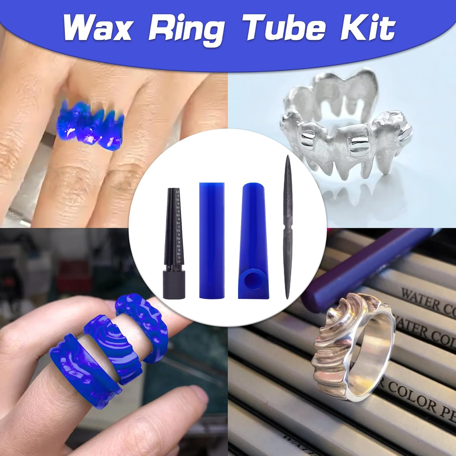 4Pcs/Set Professional Wax Ring - Jewelry Making Kit Professional 评论和价格
