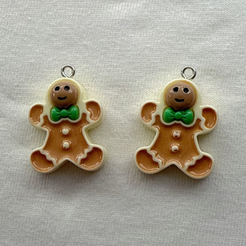 10pcs Christmas Cartoon Series - Jewelry Making With Resin 评论和价格