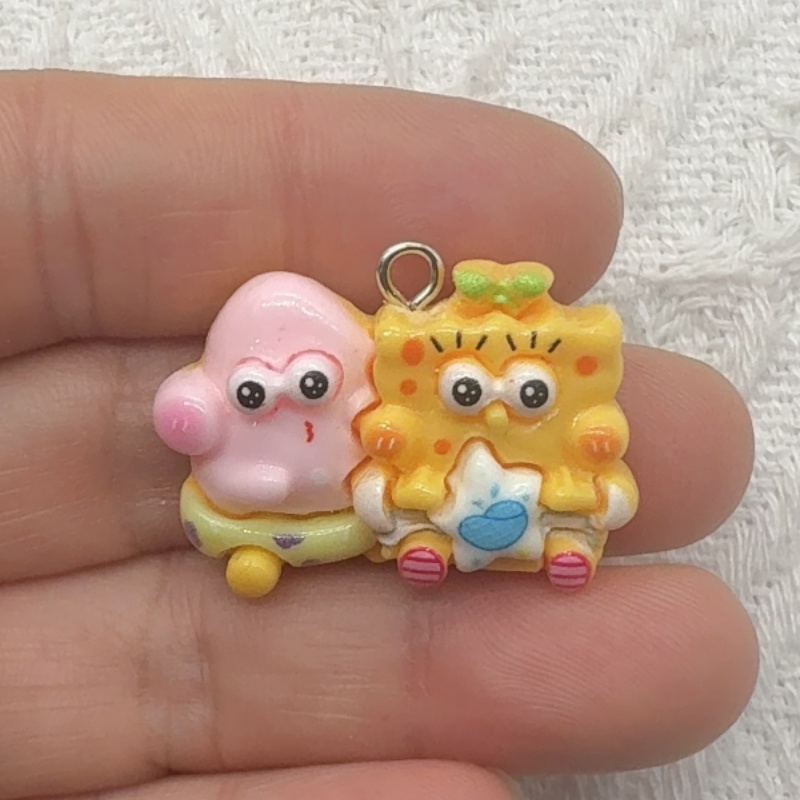 10pcs cartoon resin pendant, D - Jewelry Making Birthday Party 评论和价格