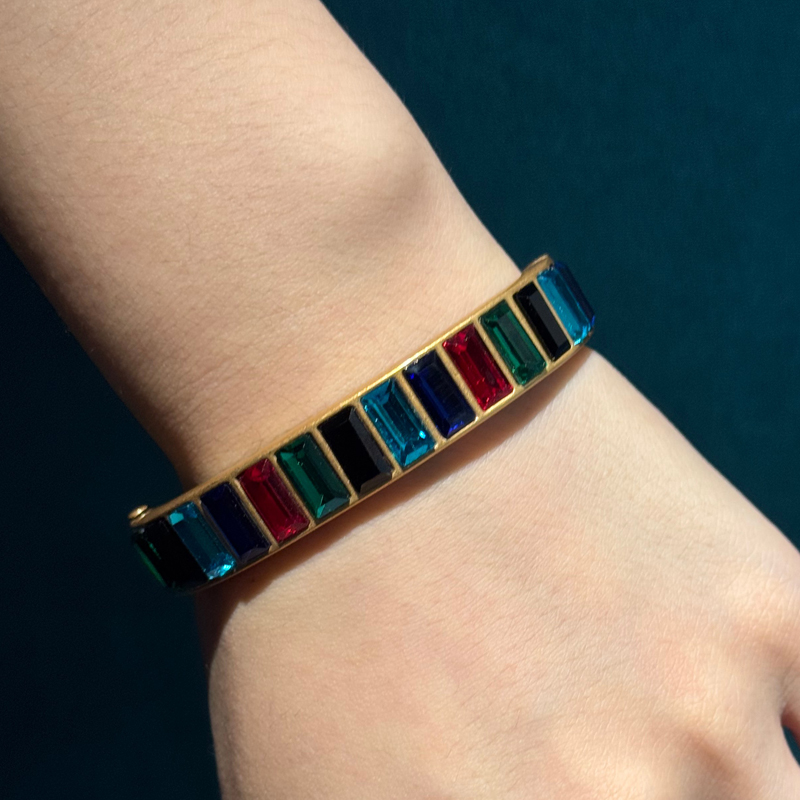 Vintage Crystal Bangle Colorfu - Jewelry Making Dubai 评论和价格