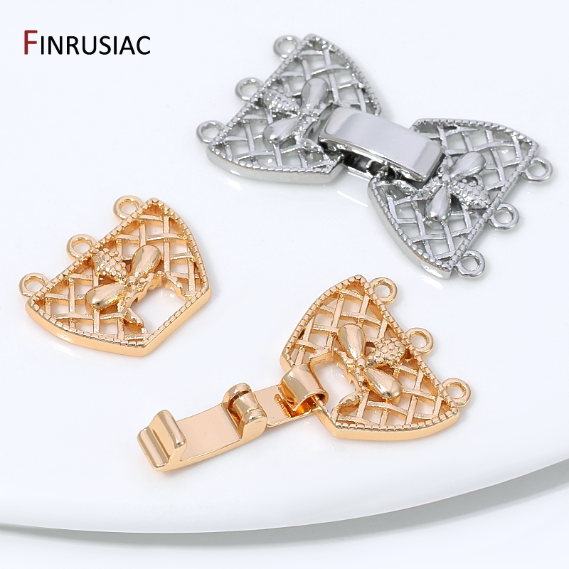 14K Gold Plated Brass 3-Row Pe - Jewelry Making Gold 评论和价格