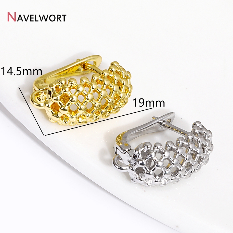 18K Gold Plated Brass  Hollow  - Jewelry Making Gold 评论和价格