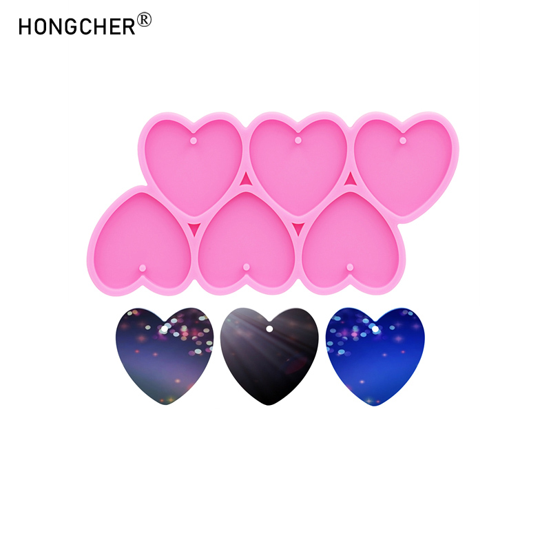 Shiny Mirror Love Epoxy Resin  - Jewelry Making Mold 评论和价格