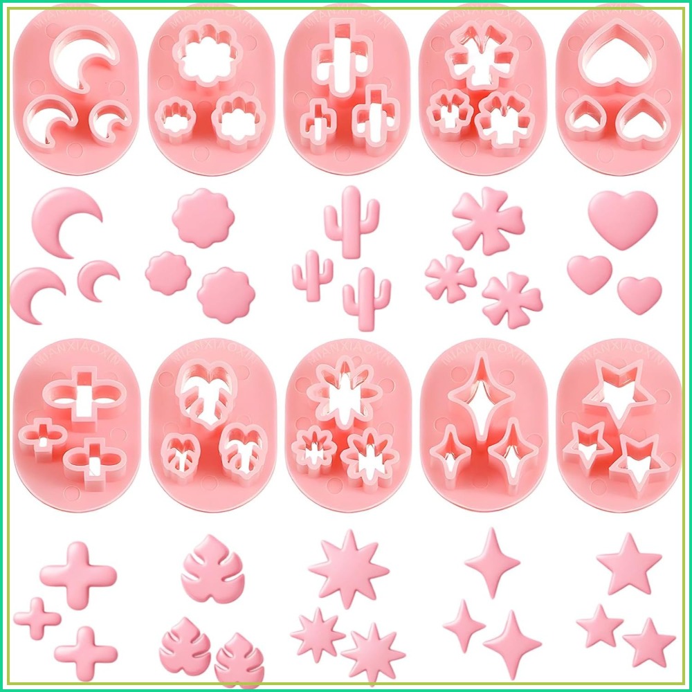 10 Pcs Polymer Clay Cutters, F - Jewelry Making Mold 评论和价格