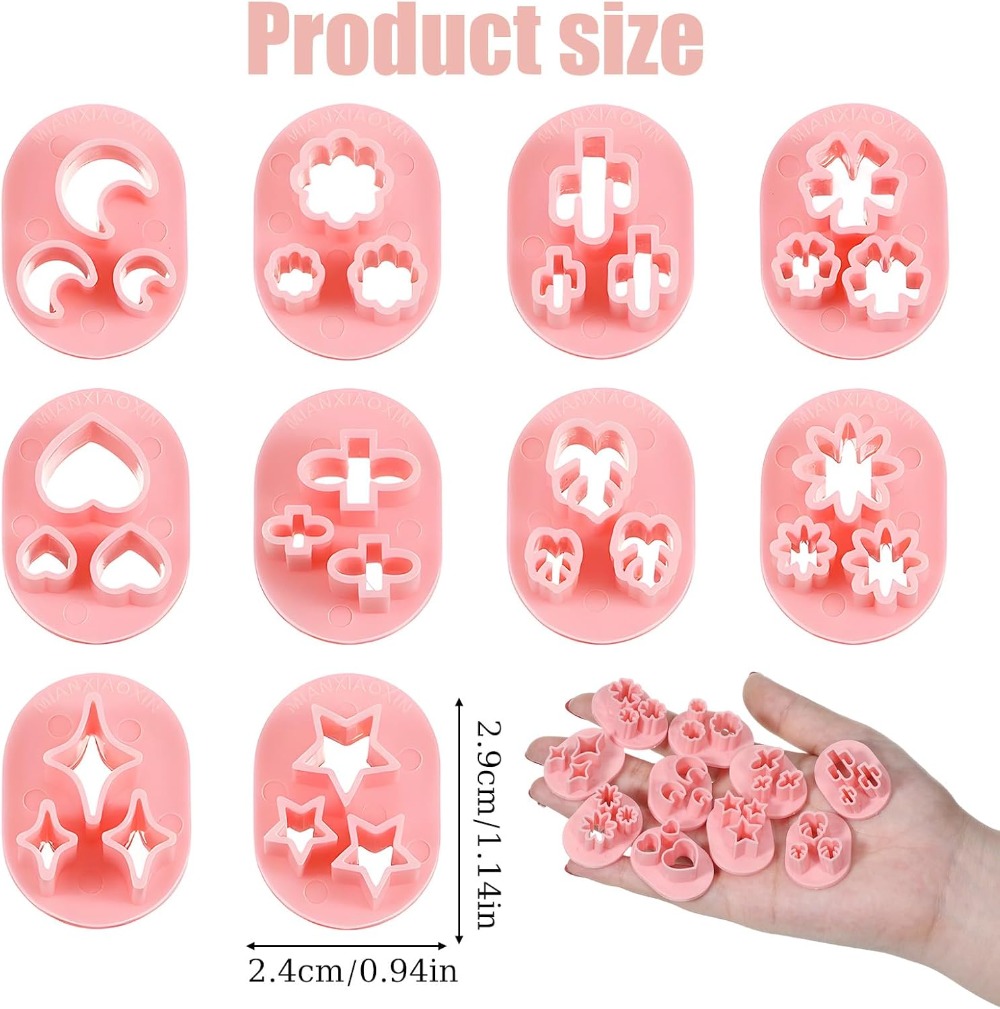 10 Pcs Polymer Clay Cutters, F - Jewelry Making Mold 评论和价格