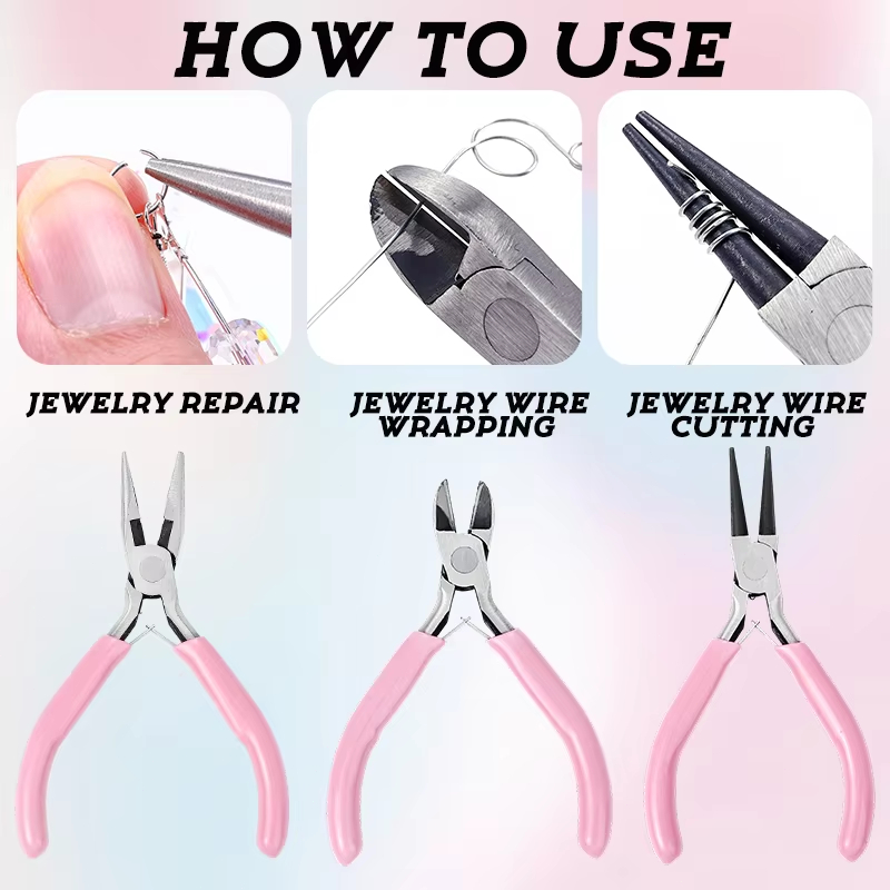 3Pcs Mini Jewelry Pliers Set N - Jewelry Making Pliers Set 评论和价格