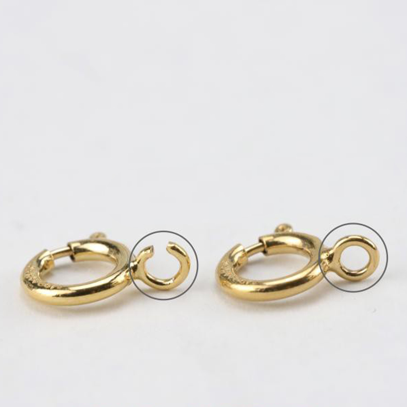 14K Gold Filled Spring Ring Cl - Jewelry Making Gold 评论和价格