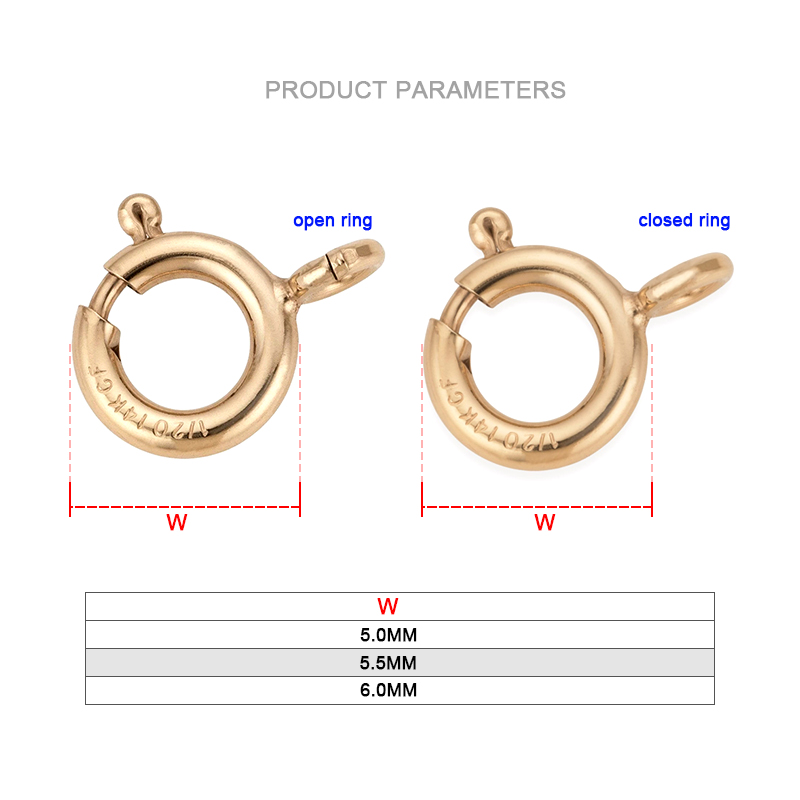 14K Gold Filled Spring Ring Cl - Jewelry Making Gold 评论和价格