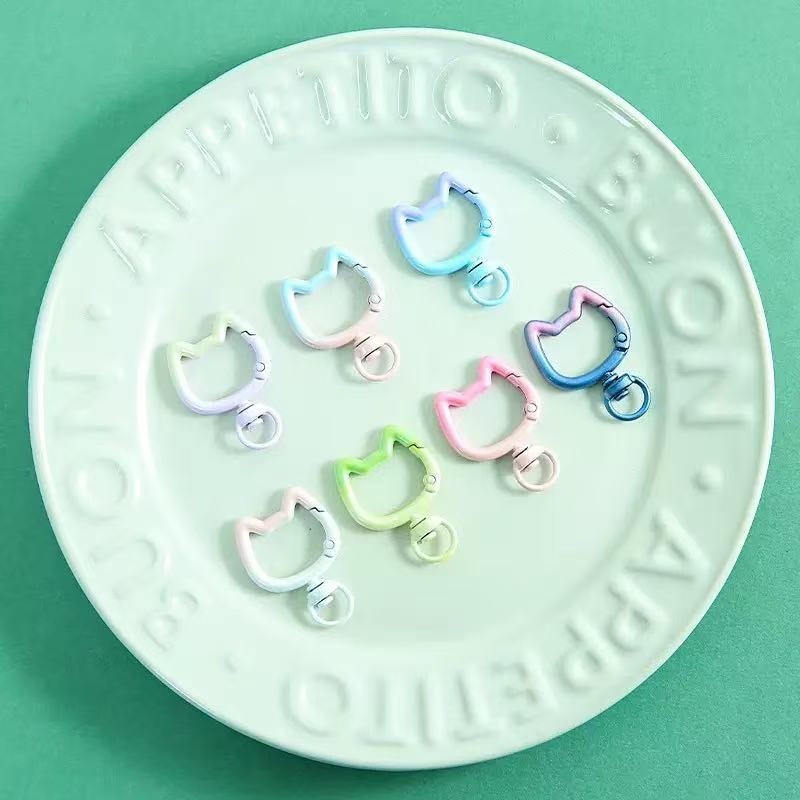 5-10PCS Gradient Cute Cat Clas - Jewelry Making Designs 评论和价格